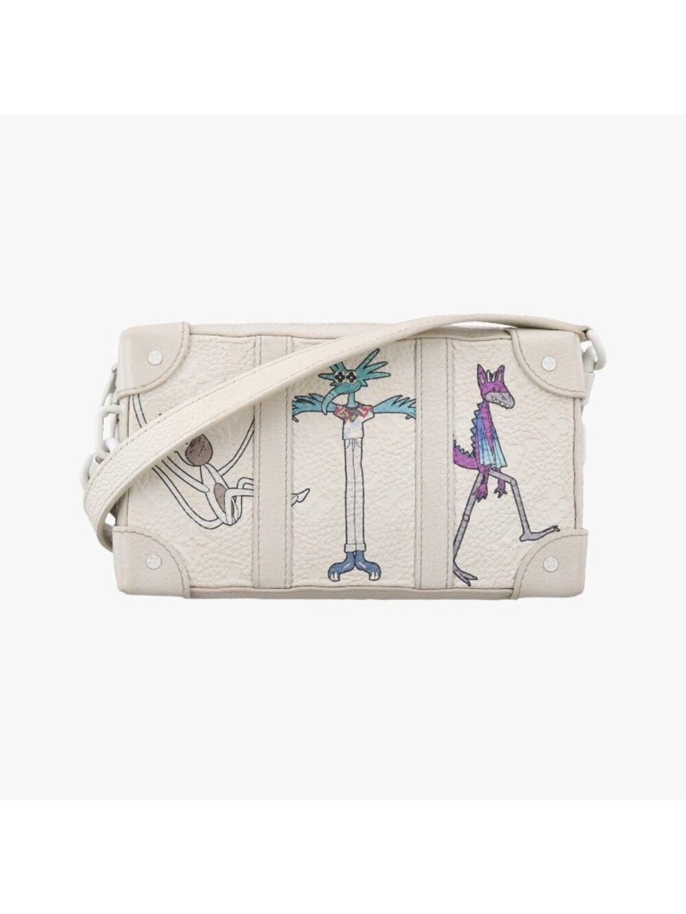 Louis Vuitton Soft Trunk LV Friend White Multicolor Monogram Taurillon